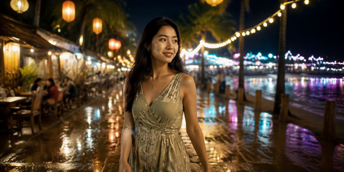 မြန်မာ့ဖျော်ဖြေရေးကာစီနိုတွင် သနပ်ခါးထူသည့် ပုံစံ